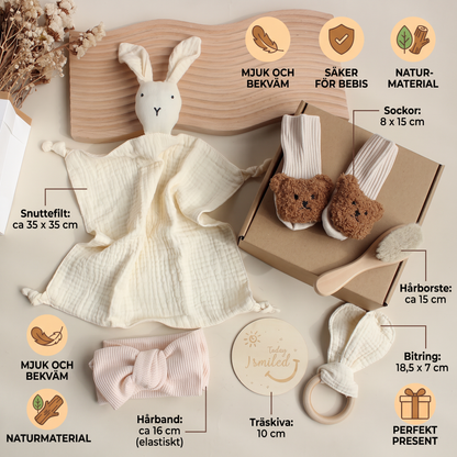 6-delat presentset för nyfödda – baby startpaket