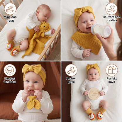6-delat presentset för nyfödda – baby startpaket
