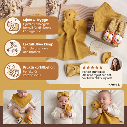 6-delat presentset för nyfödda – baby startpaket
