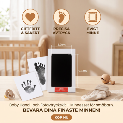 Baby Hand- och fotavtryckskit – minnesset för småbarn