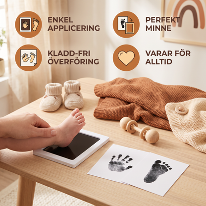 Baby Hand- och fotavtryckskit – minnesset för småbarn