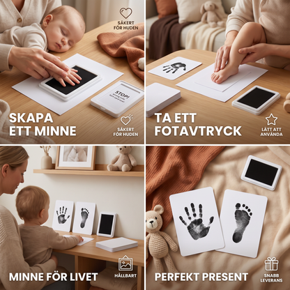 Baby Hand- och fotavtryckskit – minnesset för småbarn