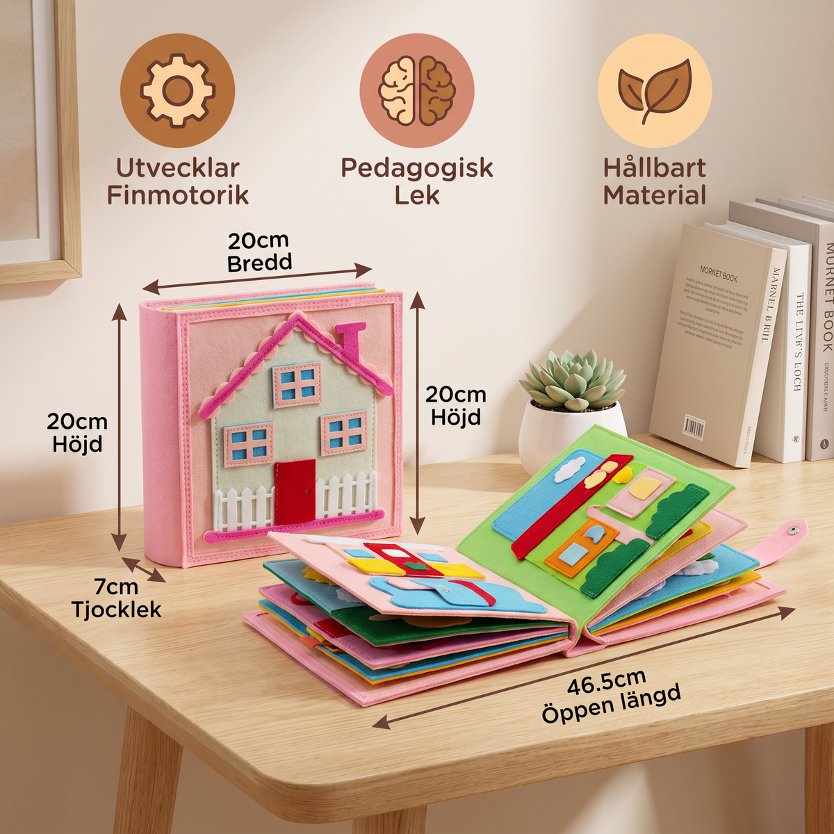 Montessori Filthäftet för Barn – Klä på sig, Sortera och Lära sig Dagliga Färdigheter