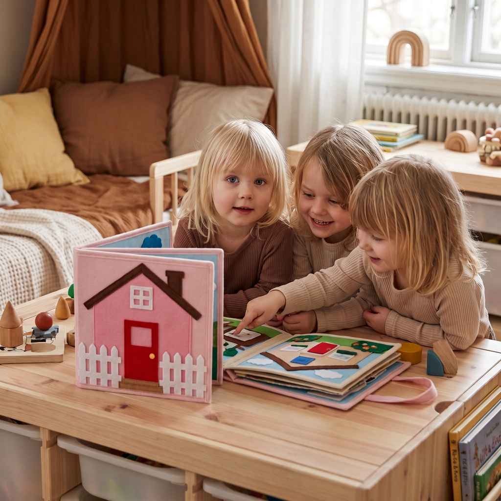 Montessori Filthäftet för Barn – Klä på sig, Sortera och Lära sig Dagliga Färdigheter
