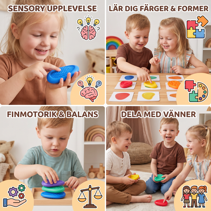 Sensoriska Stenar för Barn – Texturerad Känna & Känna Lärande Lektoy för Tidig Utveckling