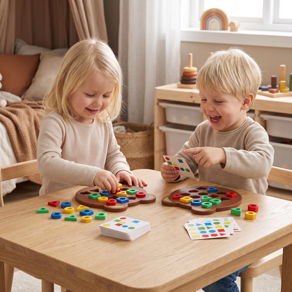 Färg- och formmatchningsspel för barn – Interaktiv pedagogisk leksak