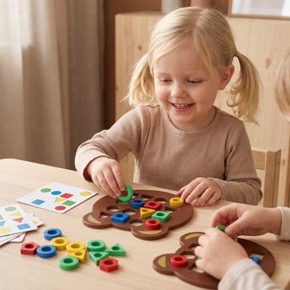 Färg- och formmatchningsspel för barn – Interaktiv pedagogisk leksak