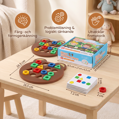 Färg- och formmatchningsspel för barn – Interaktiv pedagogisk leksak