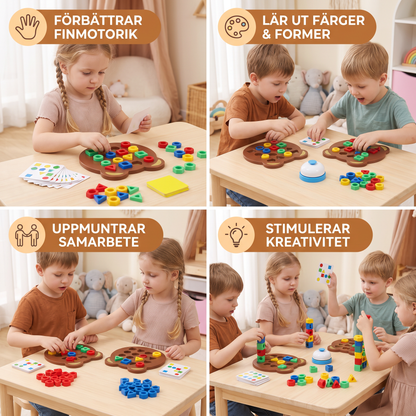 Färg- och formmatchningsspel för barn – Interaktiv pedagogisk leksak