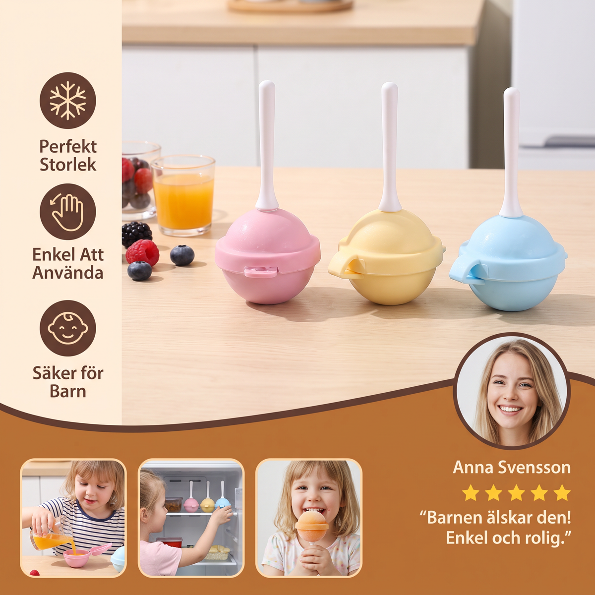 Lollipop-Isformar – 4-Pack