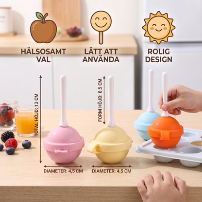 Lollipop-Isformar – 4-Pack