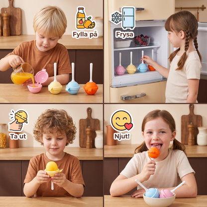Lollipop-Isformar – 4-Pack
