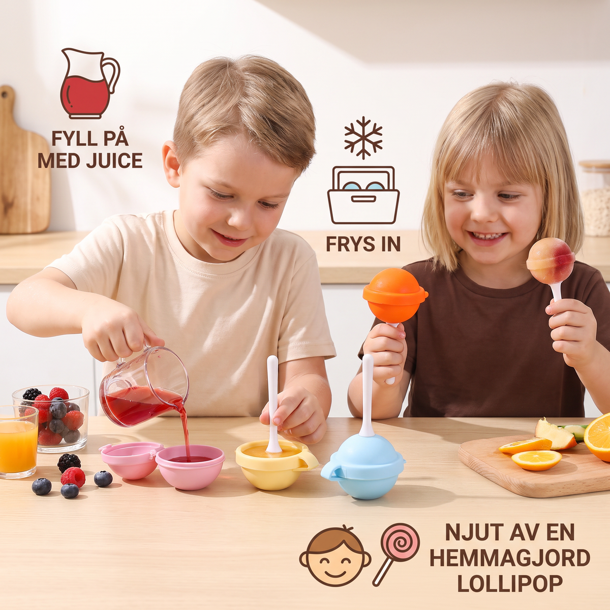 Lollipop-Isformar – 4-Pack