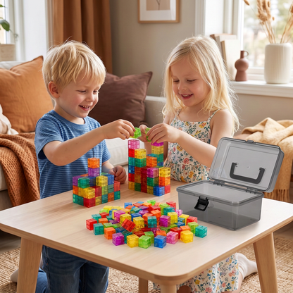 Montessori Kubbyggsats För Barn