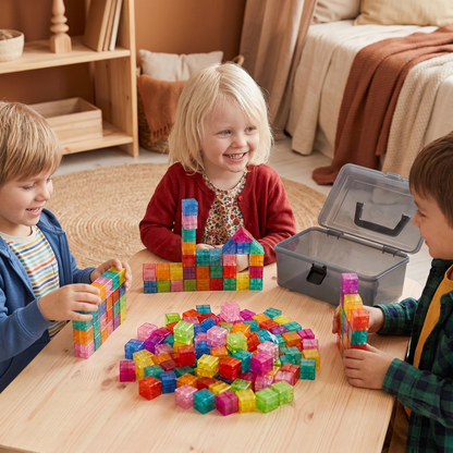 Montessori Kubbyggsats För Barn