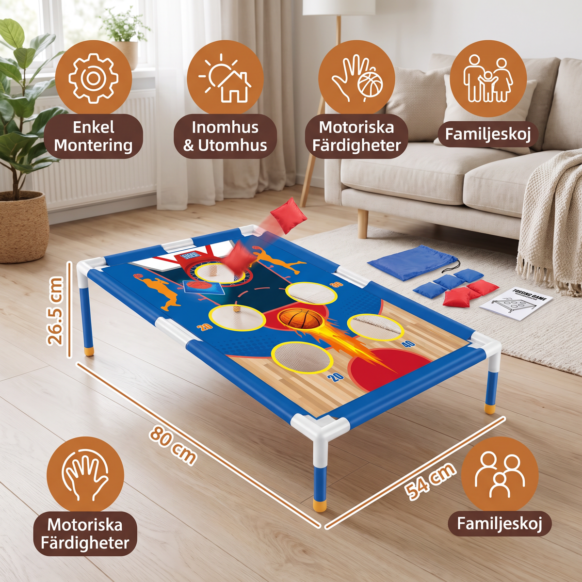 Ärtpåsekastningsspel – Familjespel för Inomhus- och Utomhusbruk