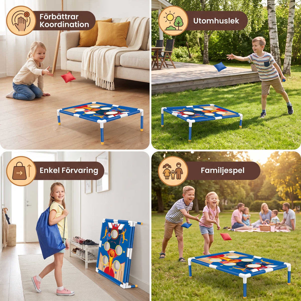 Ärtpåsekastningsspel – Familjespel för Inomhus- och Utomhusbruk