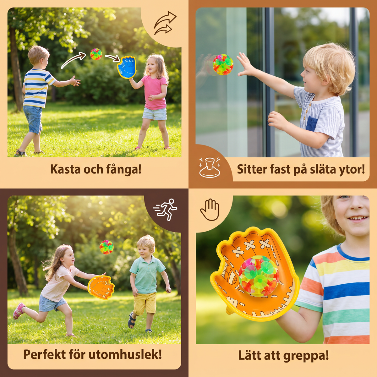 Bollracketspel med Sugpropp för Barn