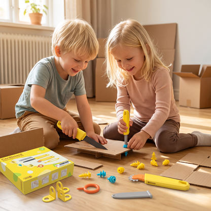 Verktygsset för barn i kartong
