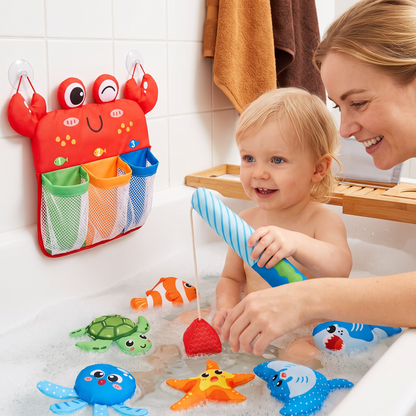 Montessori Magnetiskt Fiskespel – Badleksaksset