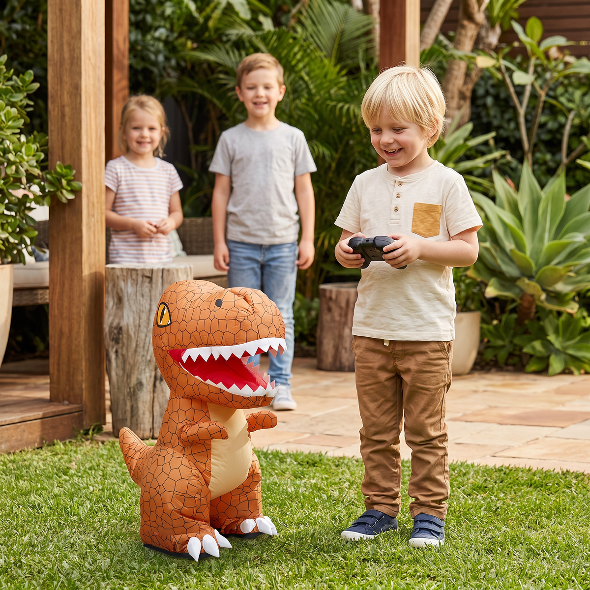 Fjärrstyrd Uppblåsbar T-Rex-Dinosaurieleksak