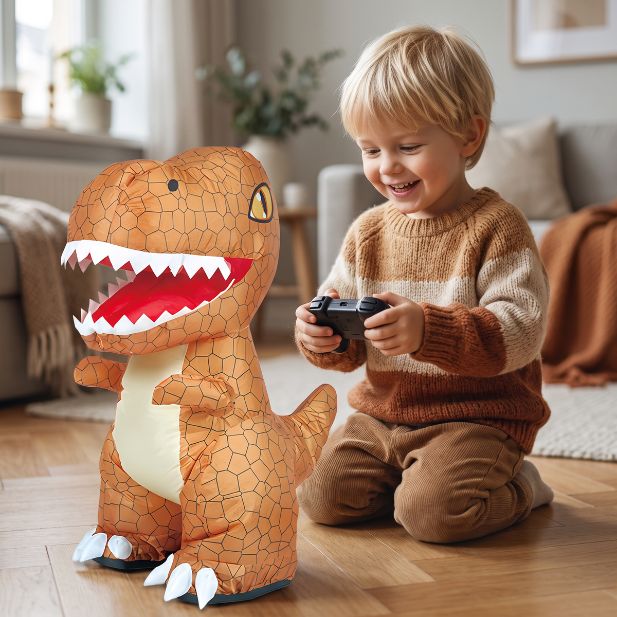 Fjärrstyrd Uppblåsbar T-Rex-Dinosaurieleksak