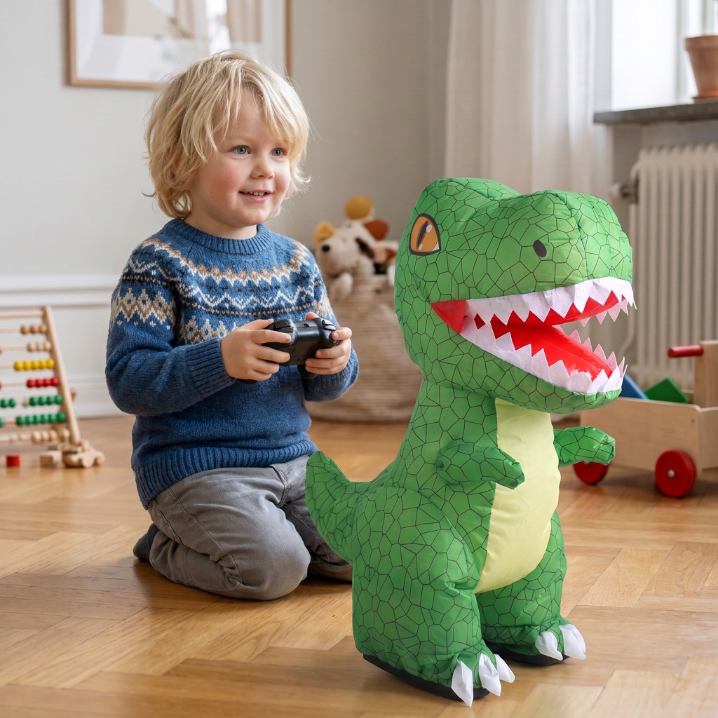 Fjärrstyrd Uppblåsbar T-Rex-Dinosaurieleksak