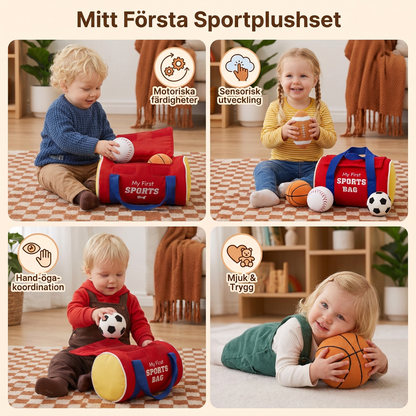 Mitt Första Sportplushset – Mjuk Leksak För Bebisar