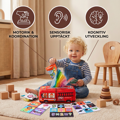 Montessori Magiska Näsdukslåda – Sensorisk Leksak För Bebisar