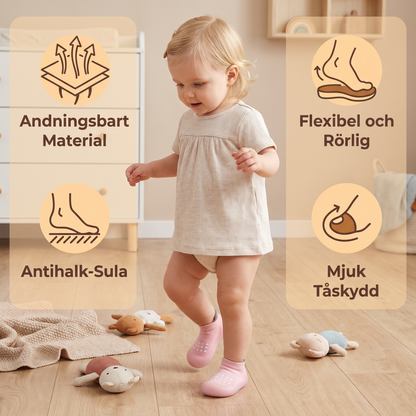 Babysockor – Lätta och Andningsbara Första Gångskor