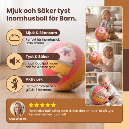 Mjuk och Säker tyst Inomhusboll för Barn