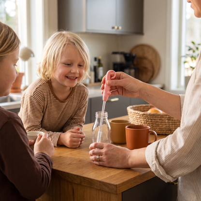 Elastisk Sugerörs‑Rengöringsborste – Lång Rör‑Rengörare för Flaskor, Nappar & Drickmuggar