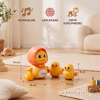 Musikalisk Anfamilj – Kryp- och Lärleksak med Musik för Bebisar