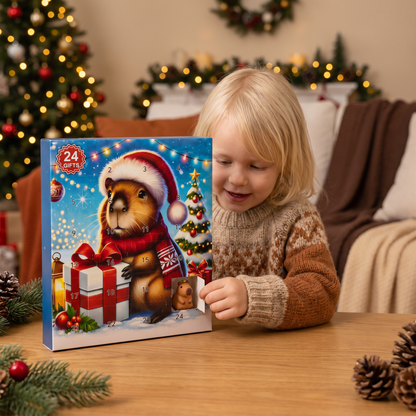 24-dagars juladventskalender med kapybaror – 24 söta minifigurer