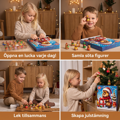 24-dagars juladventskalender med kapybaror – 24 söta minifigurer