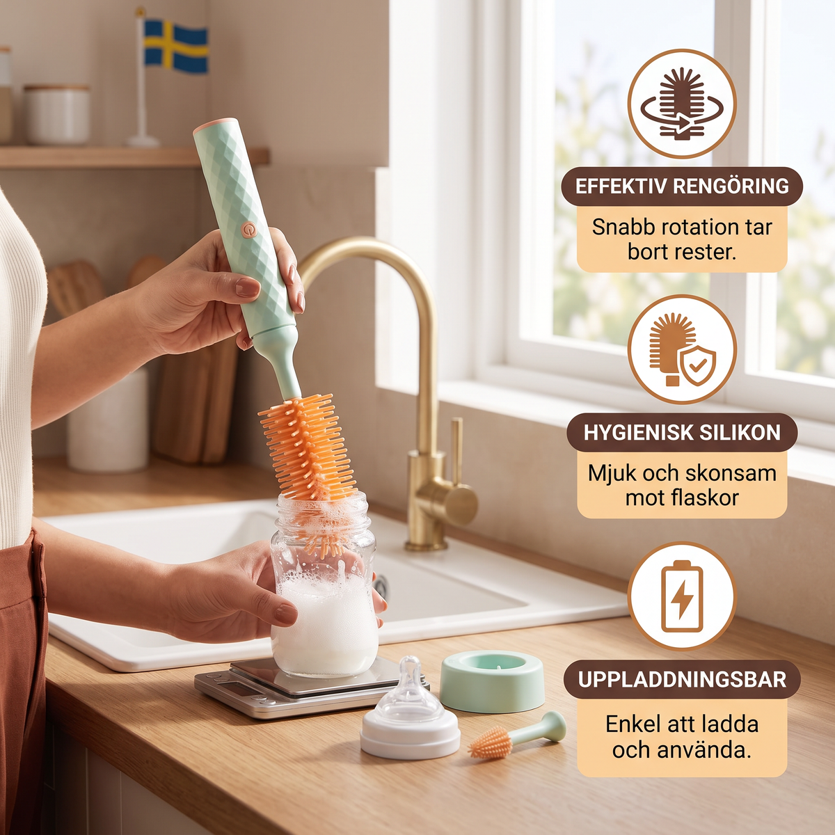 Elektrisk Rengörare För Babyflaskor