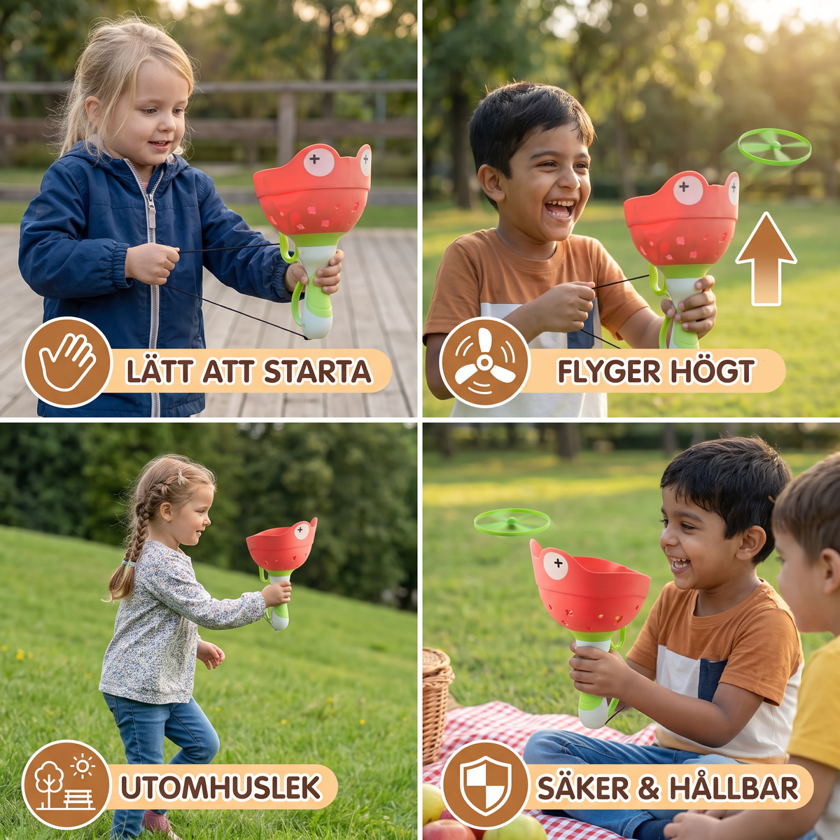 Flygplanspropellerleksak Med Snörstartare
