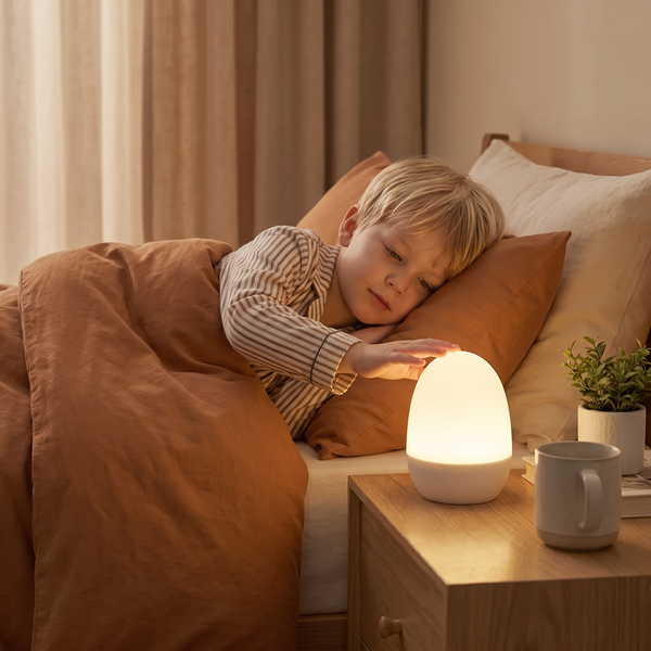 Äggformad LED-nattlampa I Silikon