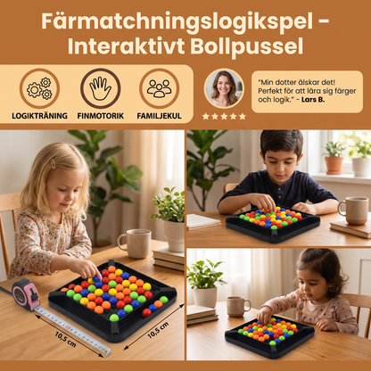Färmatchningslogikspel – Interaktivt Bollpussel För Barn & Vuxna