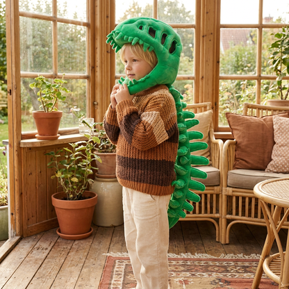 Rolig Dinosaurieskelettdräkt i Plysch