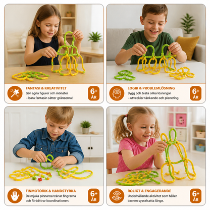 DIY Twisty Sticks – Kreativt 3D-byggset och STEM-konstruktionsset