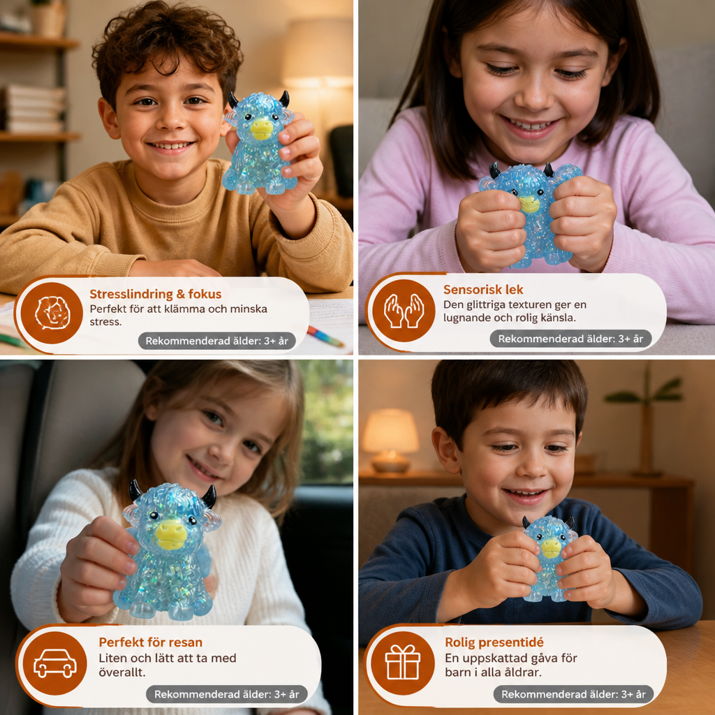 Mini Highland-ko Squishy – Antistressleksak