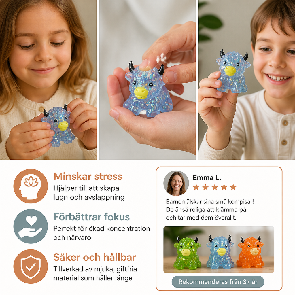 Mini Highland-ko Squishy – Antistressleksak