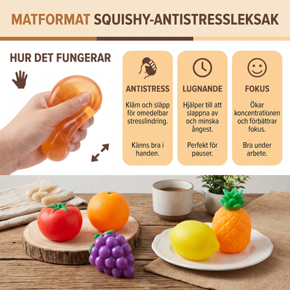 Matformat Squishy-Antistressleksak