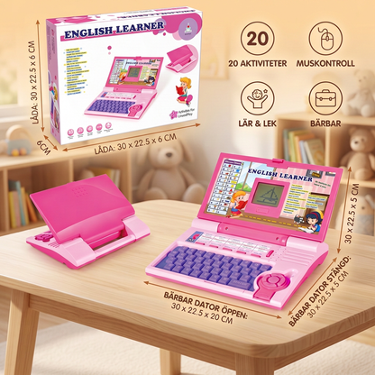 Interaktiv lärlaptop för barn
