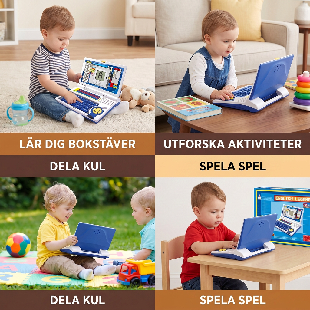 Interaktiv lärlaptop för barn