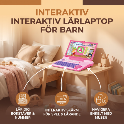 Interaktiv lärlaptop för barn