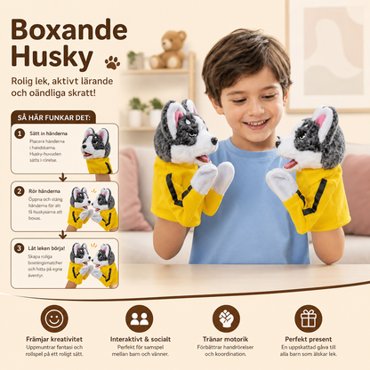 Boxande Husky – Rolig Leksak För Barn