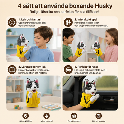 Boxande Husky – Rolig Leksak För Barn