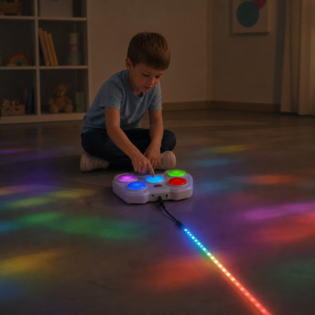 ”Light Defense Challenge” – Interaktivt LED-reflexspel